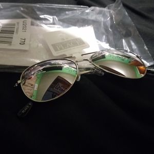 Brand New Kid's Silver Aviator Sunglasses